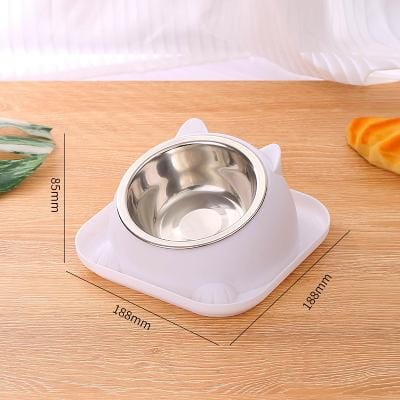 Gamelle Chat - CatTiltProof™ - Blanc
