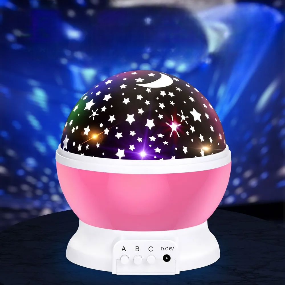 Veilleuse Bébé - StarlightSpinner™ - Rose