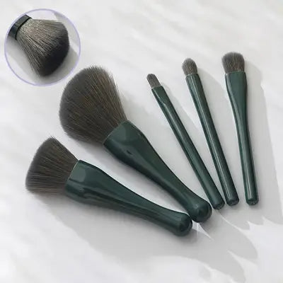 Kit Pinceaux Maquillage - MiniMakeupBrushSet™ - Vert