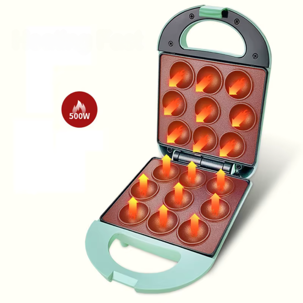 Mini Gaufrier - BreakFasty™ - Cyan
