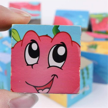 Puzzle en Bois - CubeMontessori™ - Animaux Marins