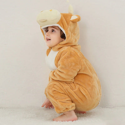 Pyjama Bebe - FluffyToddler™ - Vache Marron