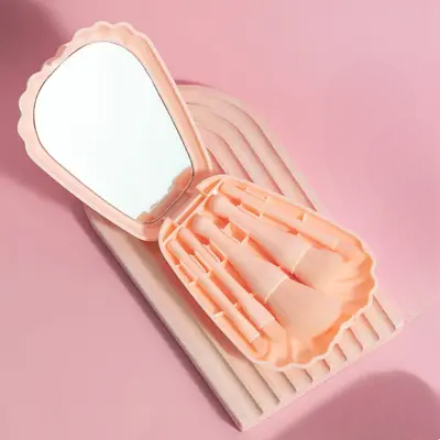Kit Pinceaux Maquillage - MiniMakeupBrushSet™ - Rose