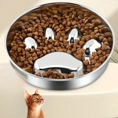 Gamelle Chat - StainlessSteelCatBowl™ - Patte