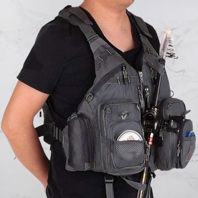 Gilet de Peche - FishingVestOutdoor™ - Gris