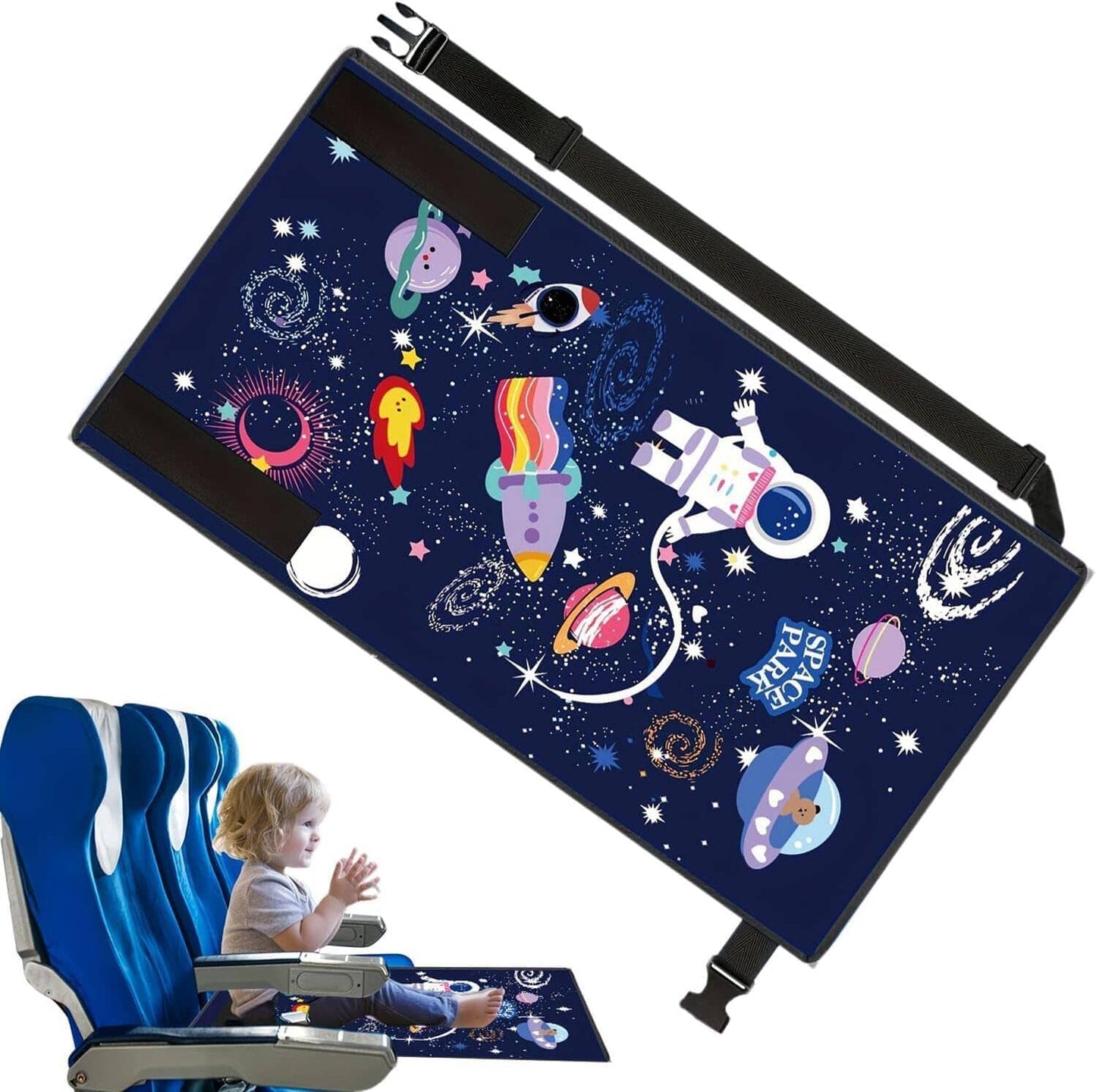 Lit Bebe Avion - FlyEase™ - Bleu