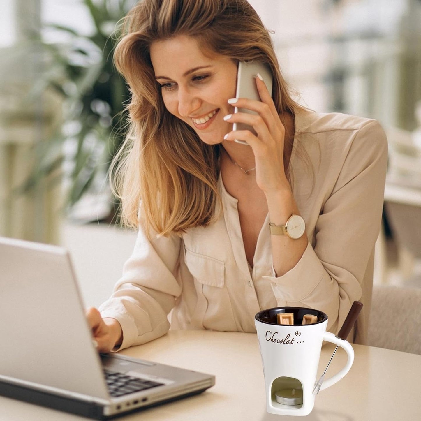 Mug Chauffant - ChocoWarm™ - Blanc