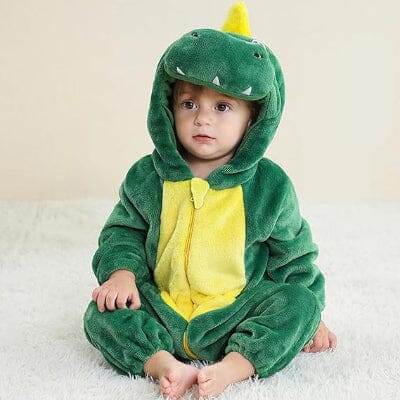 Pyjama Bebe - FluffyToddler™ - Dinosaure Vert