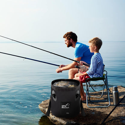 Seau Pliable - BucketGo™ - Noir