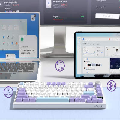 Clavier Mécanique - WirelessMechanicalKeyboard™ - Blanc