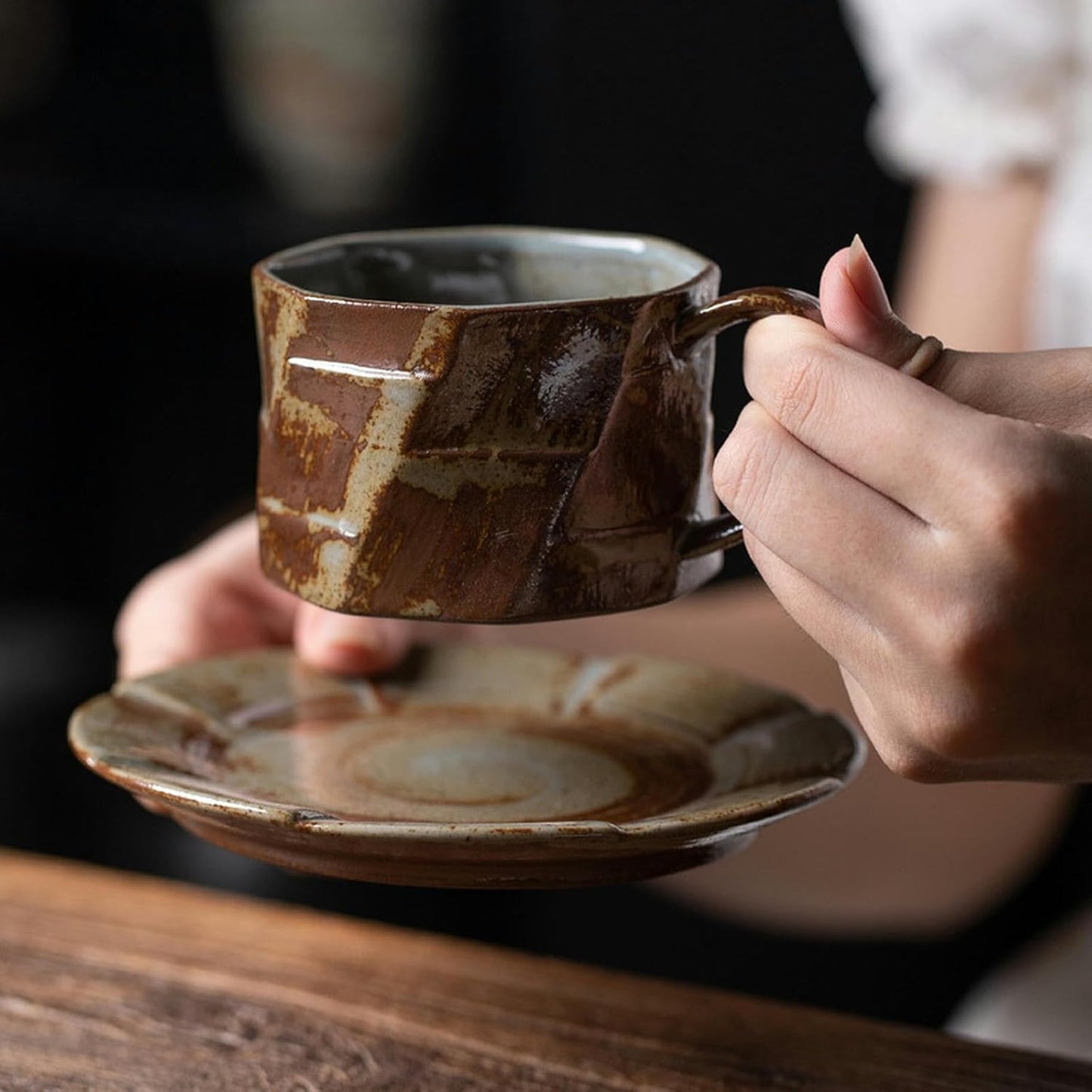 Service à Café - RetroBrewSet™ - Brun Forêt