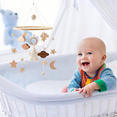 MOBILE LIT BEBE - RainbowDream™ - Etoile Blanche