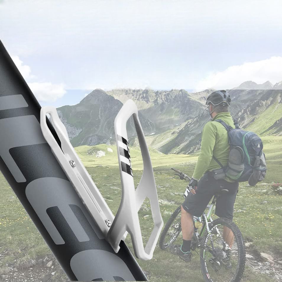Porte Bidon Velo - BicycleBottleHolder™ - Blanc