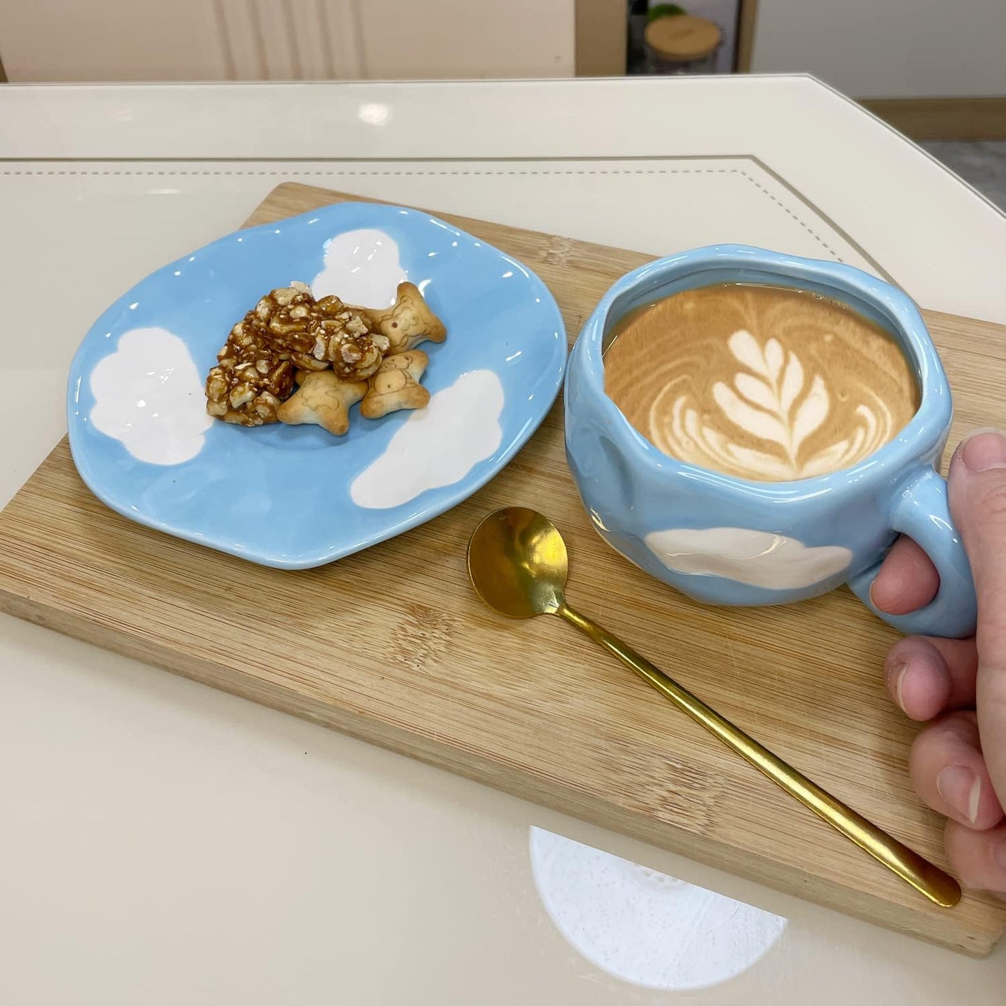 Tasse à Café - CozyBloomCup™ - Nuages