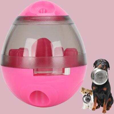 Distributeur de Croquettes pour Chien - FeedMaze™ - Rose