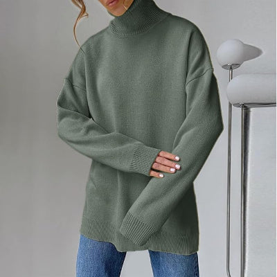 Pull - CozyTurtleneck™ - Vert Olive