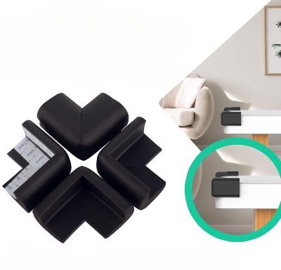 Protection Coin de Table - CushionEdge™ - Noir