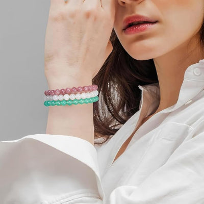 BRACELET PIERRE NATURELLE - CrystalMuse™ - Quartz Vert