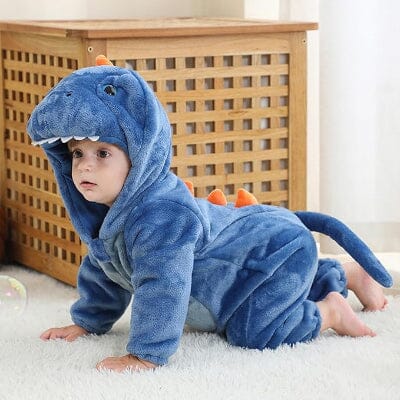 Pyjama Bebe - FluffyToddler™ - Dinosaure Bleu
