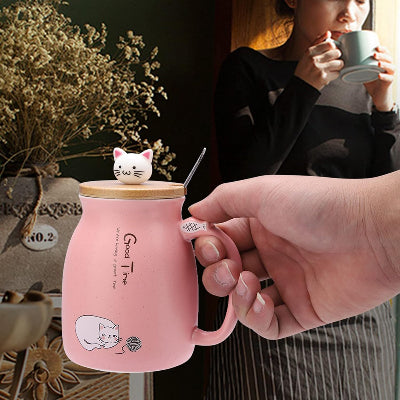 Tasse à Thé - PurrfectSip™ - Rose