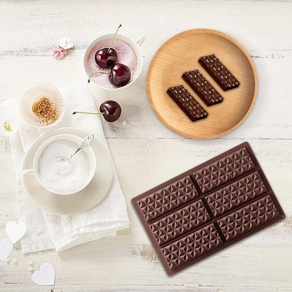 Moule Pour Tablette Chocolat - SiliconeChocolateBarMold™ - Marron