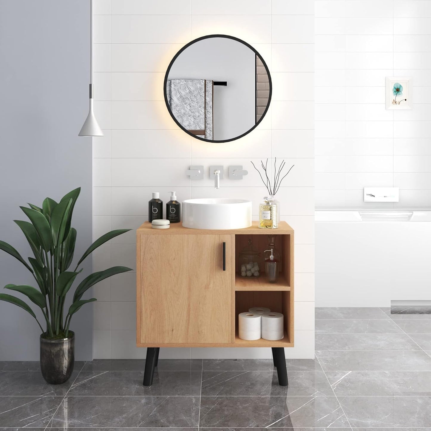 Rangement Sous Évier - UnderSinkCabinet™ - Chêne Clair