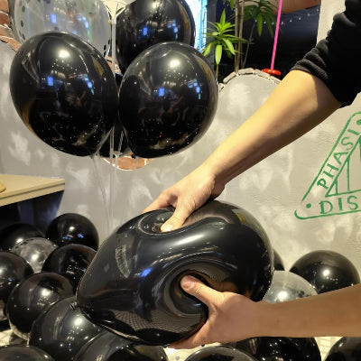 Ballon Anniversaire - GlitterBubbles™ - Noir