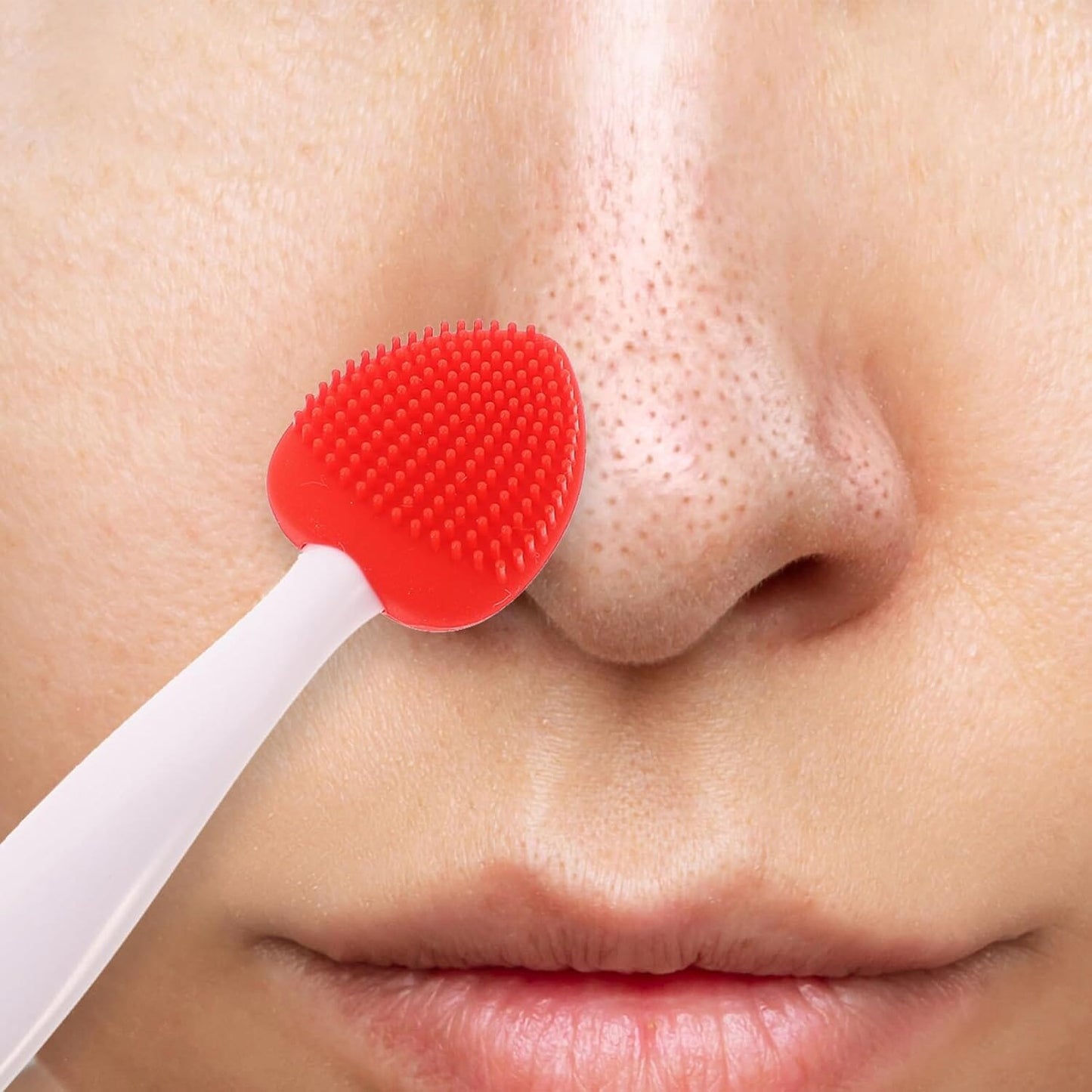 Brosse Nettoyante pour le Visage - DoubleSilkBrush™ - Cœur Rouge