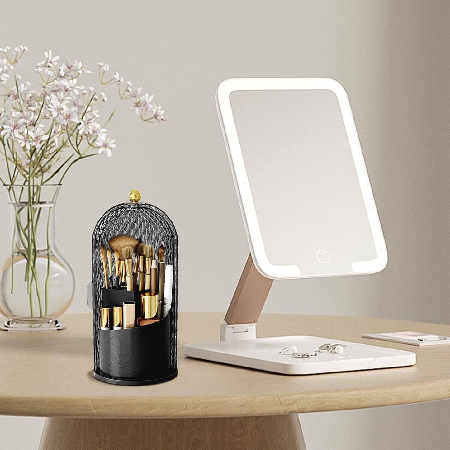 Organisateur Maquillage - MakeupBrushHolder™ - Diamant Noir
