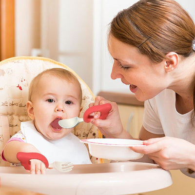 CUILLERE BEBE - LittleUtensils™ - Rouge