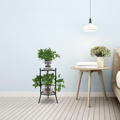 Support pour les Plantes - MetalBloom™ - Noir