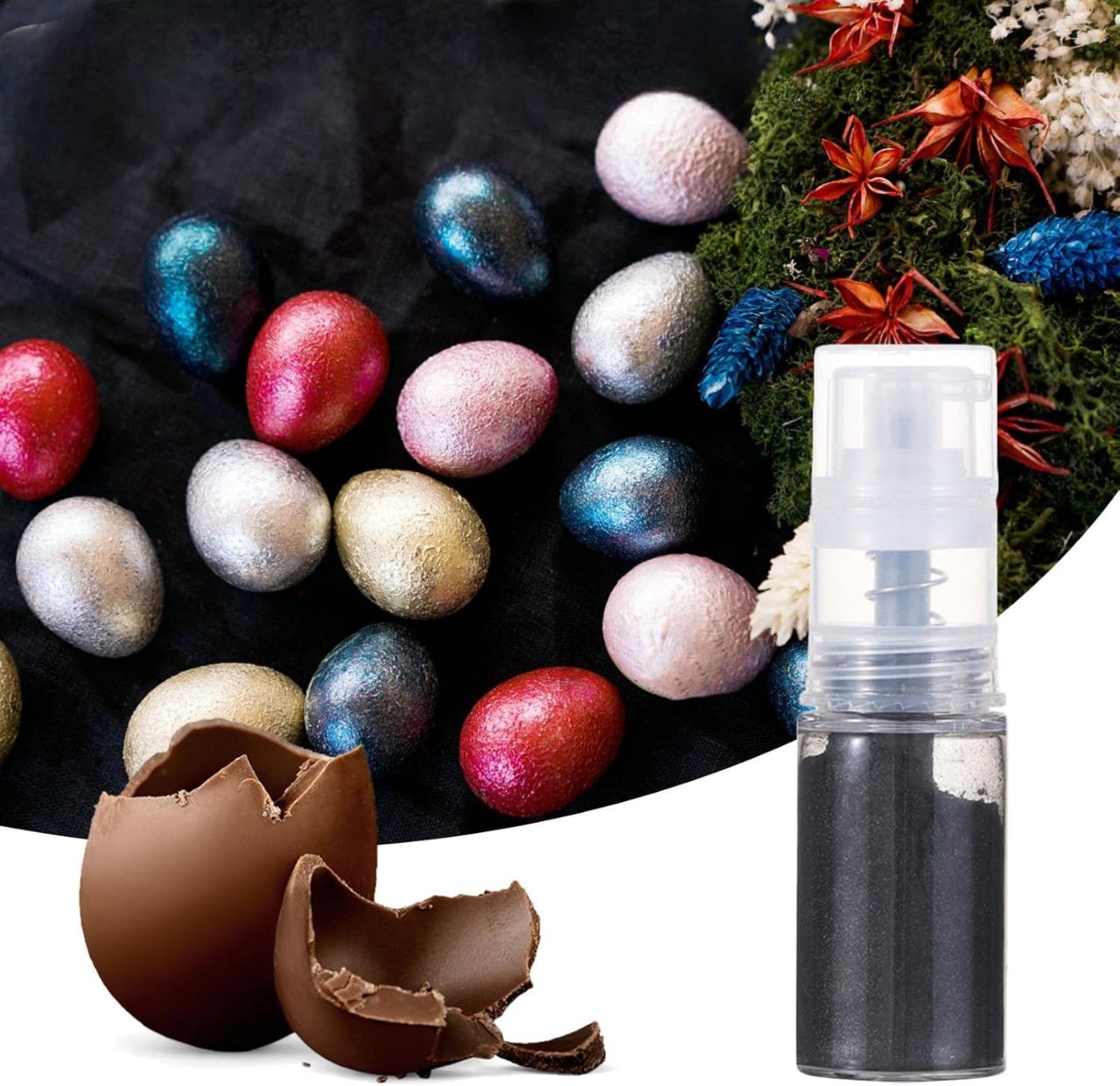 Paillettes alimentaires - ÉclatGourmet™ - Noir