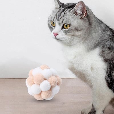 Balle pour Chat - JingleChase™ - Blanc Rose