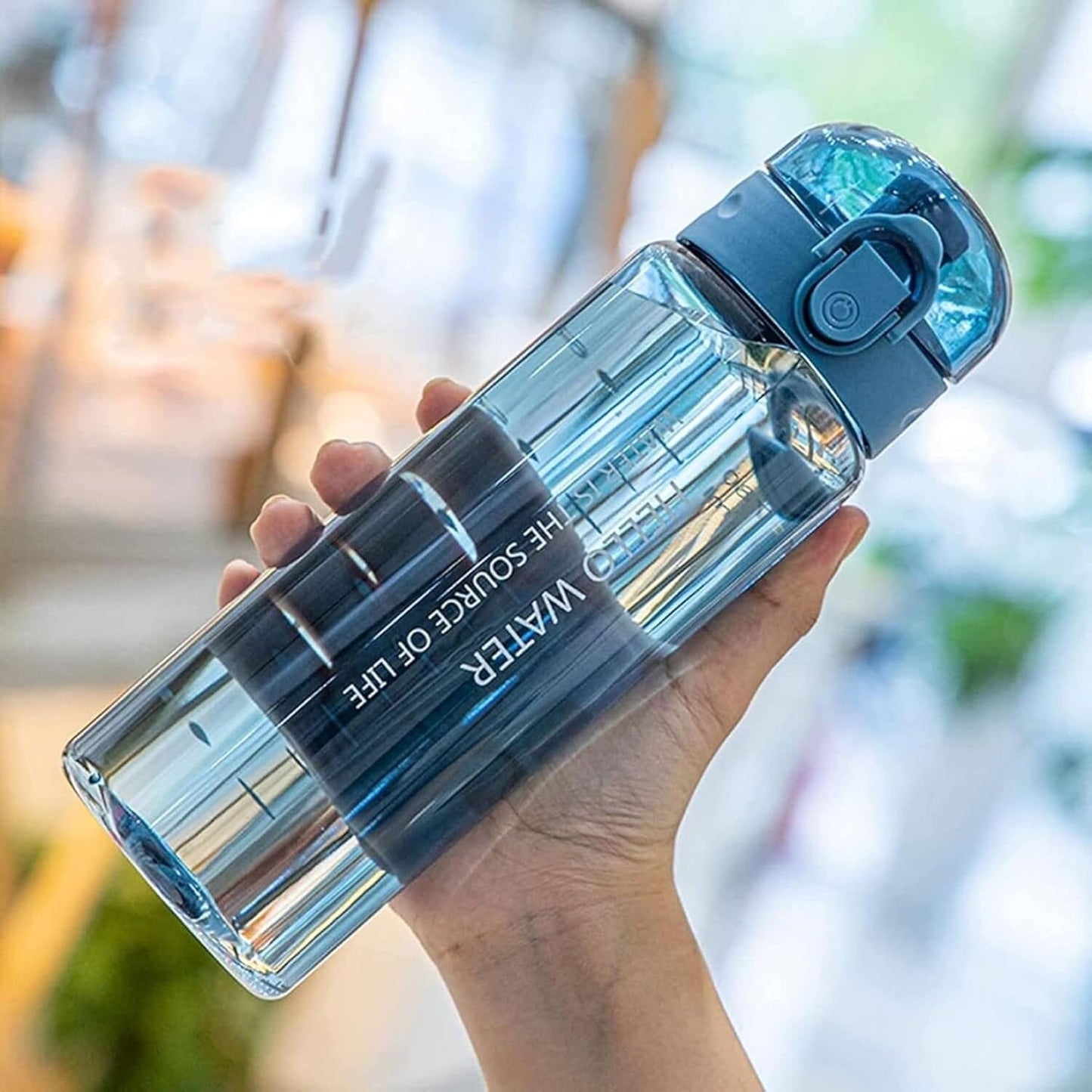 Gourde de Sport - FitBottle™ - Bleu Transparent