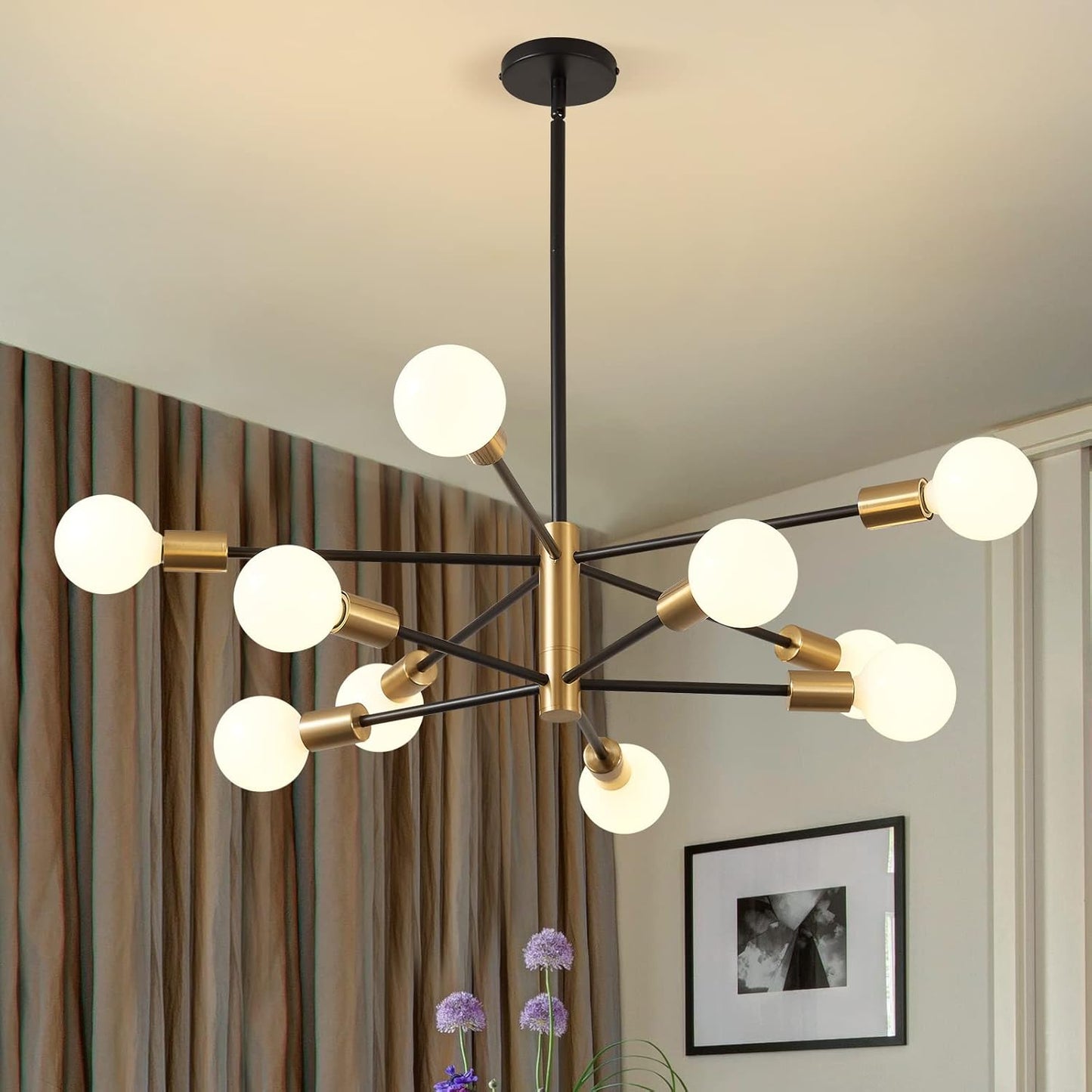 Lustre - NovaDesign™ - Noir & Doré