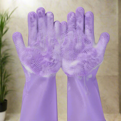 Gant de Toilettage - GroomGlove™ - Violet