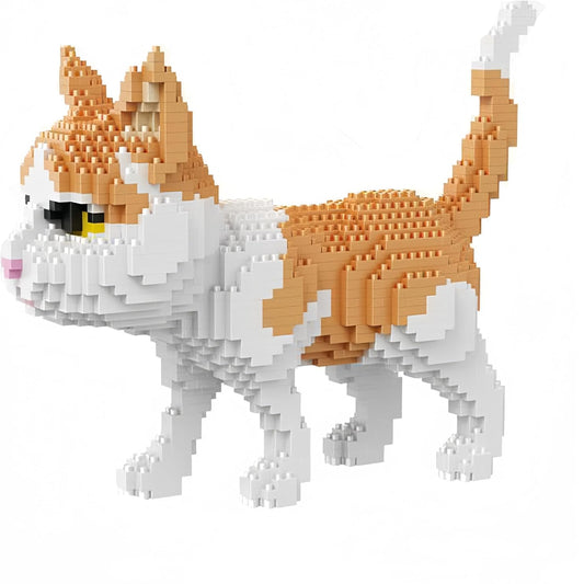Bloc de Construction - BrickPets™ - Chat Orange