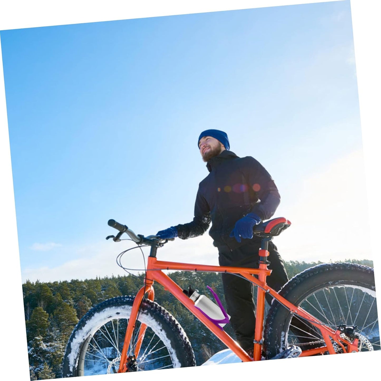 Porte Bidon Velo - BicycleBottleHolder™ - Violet