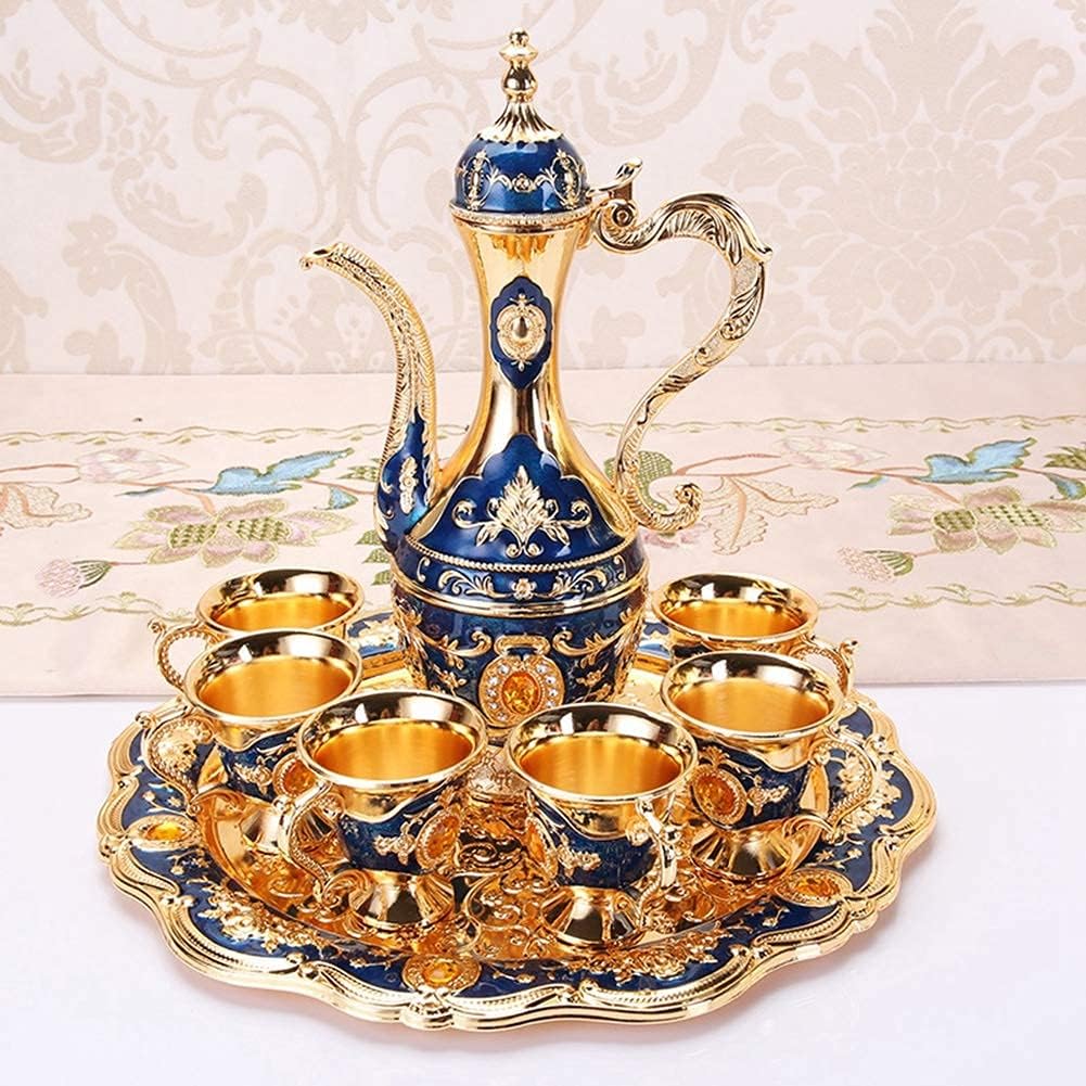 Cafetière Turque - VintageTurkCoffeeSet™ - Bleu & Doré