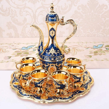 Cafetière Turque - VintageTurkCoffeeSet™ - Bleu & Doré