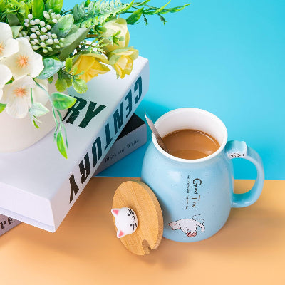 Tasse à Thé - PurrfectSip™ - Bleu