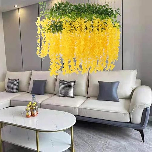 Guirlande Fleurs  - SilkBloom™ - Jaune