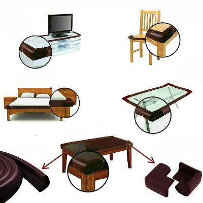 Protection Coin de Table - CushionEdge™ - Marron