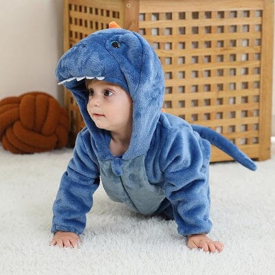 Pyjama Bebe - FluffyToddler™ - Dinosaure Bleu
