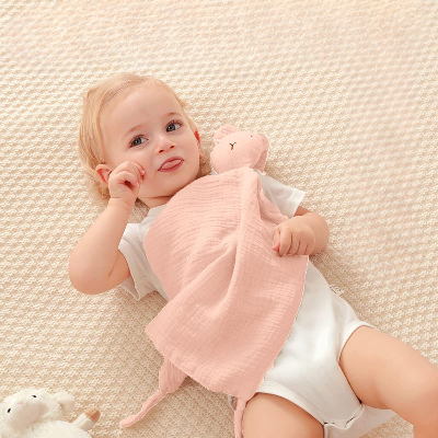 DOUDOU BEBE - BabyMousseline™ - Rose