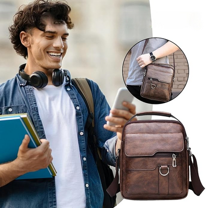 Sac à Dos en Cuir - BriefCaseBackpack™ - Auburn
