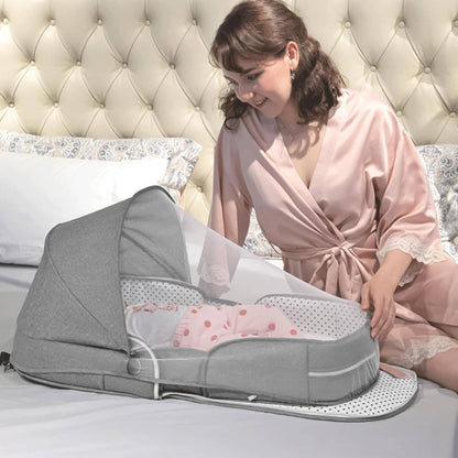 Lit Bebe Pliable - CozyNest™ - Gris