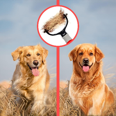 Brosse pour Chien - TangleFree™ - Rouge
