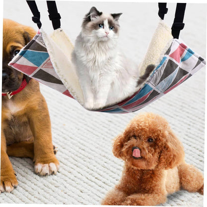 Hamac pour Chat - PetCradle™ - Triangles Multicolores