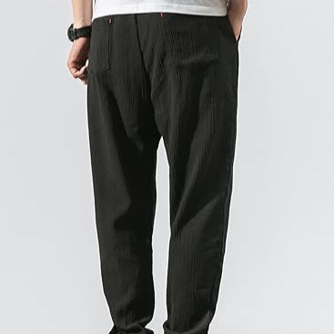 Pantalon en Lin Homme - ModestFlow™ - Noir